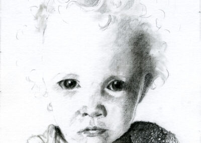 kinder portret tekening