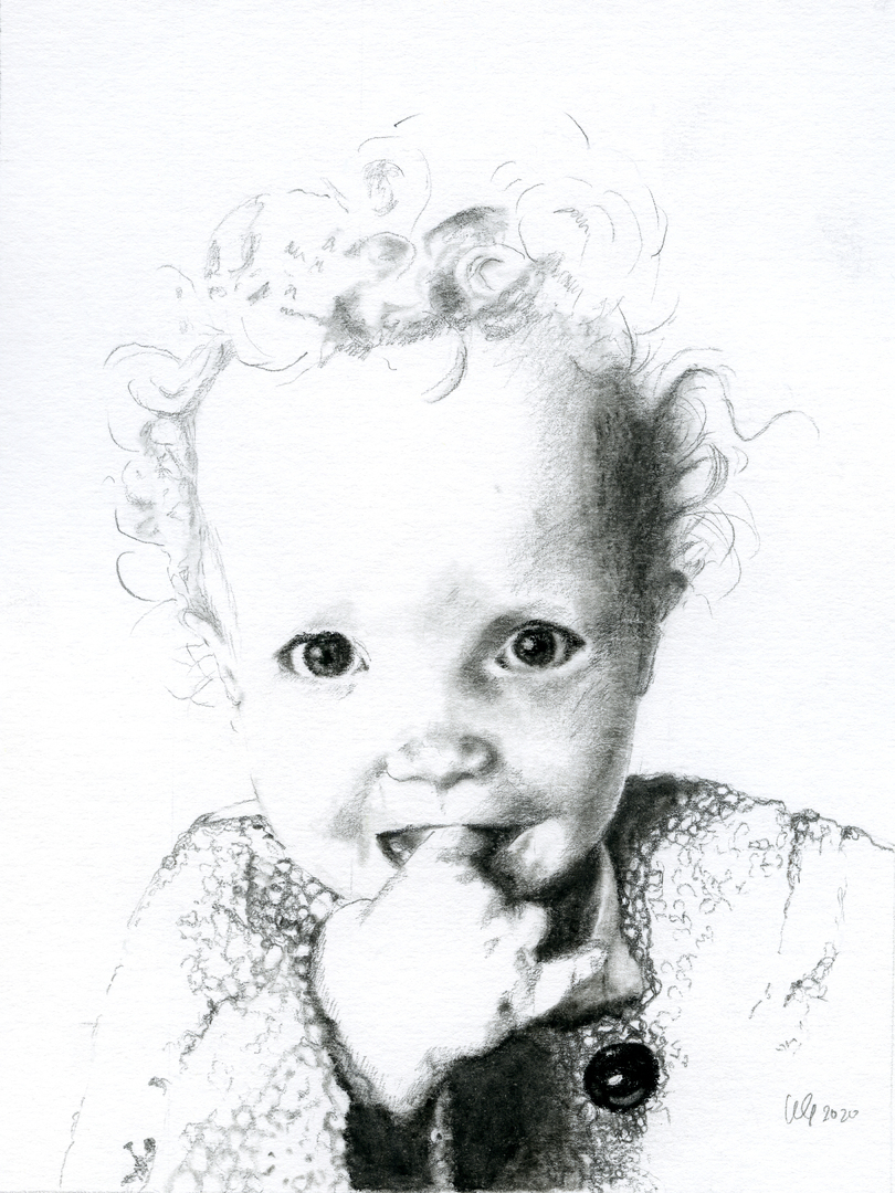 tekening-3 portret lijkend tekenen opzet